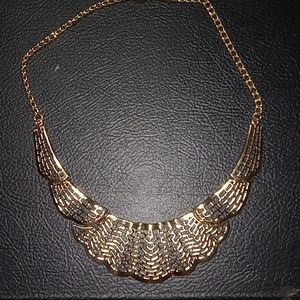 Gold choker necklace